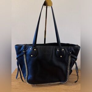 Coach Tatum with Gold Chain Whiplash Tote